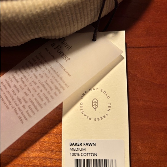 Will + Bear Newsboy Cap - Corded in Fawn Size M - Picture 4 of 5